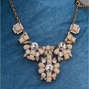 Kate Spade Turn Heads Blush Bib Statement Necklace